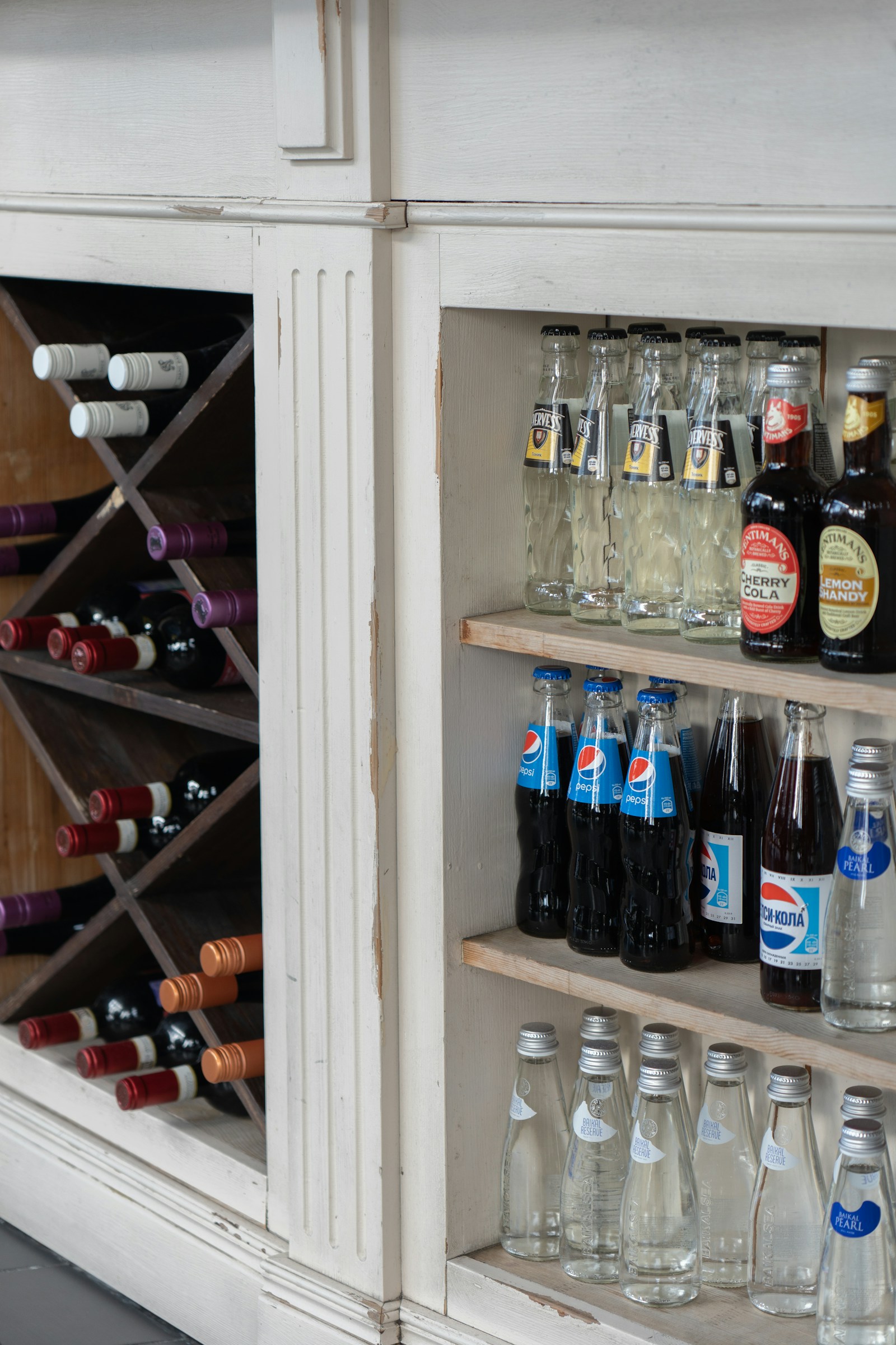 Bar stock shelves representing POS, inventory, and commercial growth